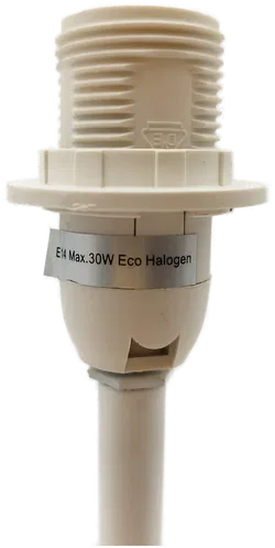 Tischlampenfuß Shabby-Chic Weiß | Vintage-Charme - Bild 3