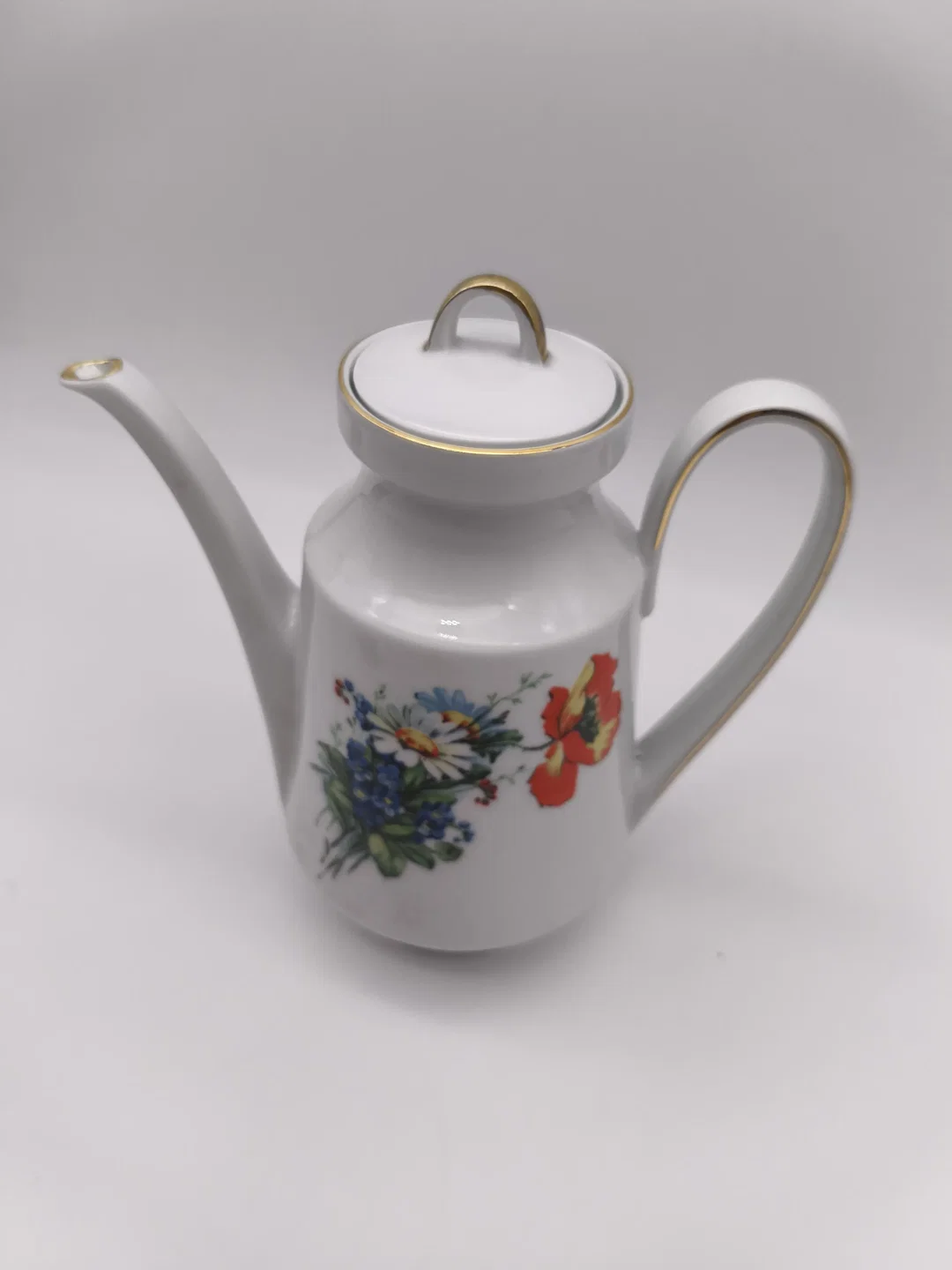 Vintage Kaffeekanne/Teekanne, Bareuther Waldsassen - 100 Jahre Jubiläum, Wildblumen, Sammlerstück – Bild 2