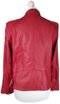 Damen-Lederjacke Cabrini Rot | Vintage-Charme - Bild 4