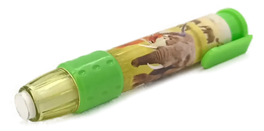 Radiergummistift grün mit Tiermotiv - Bild 4