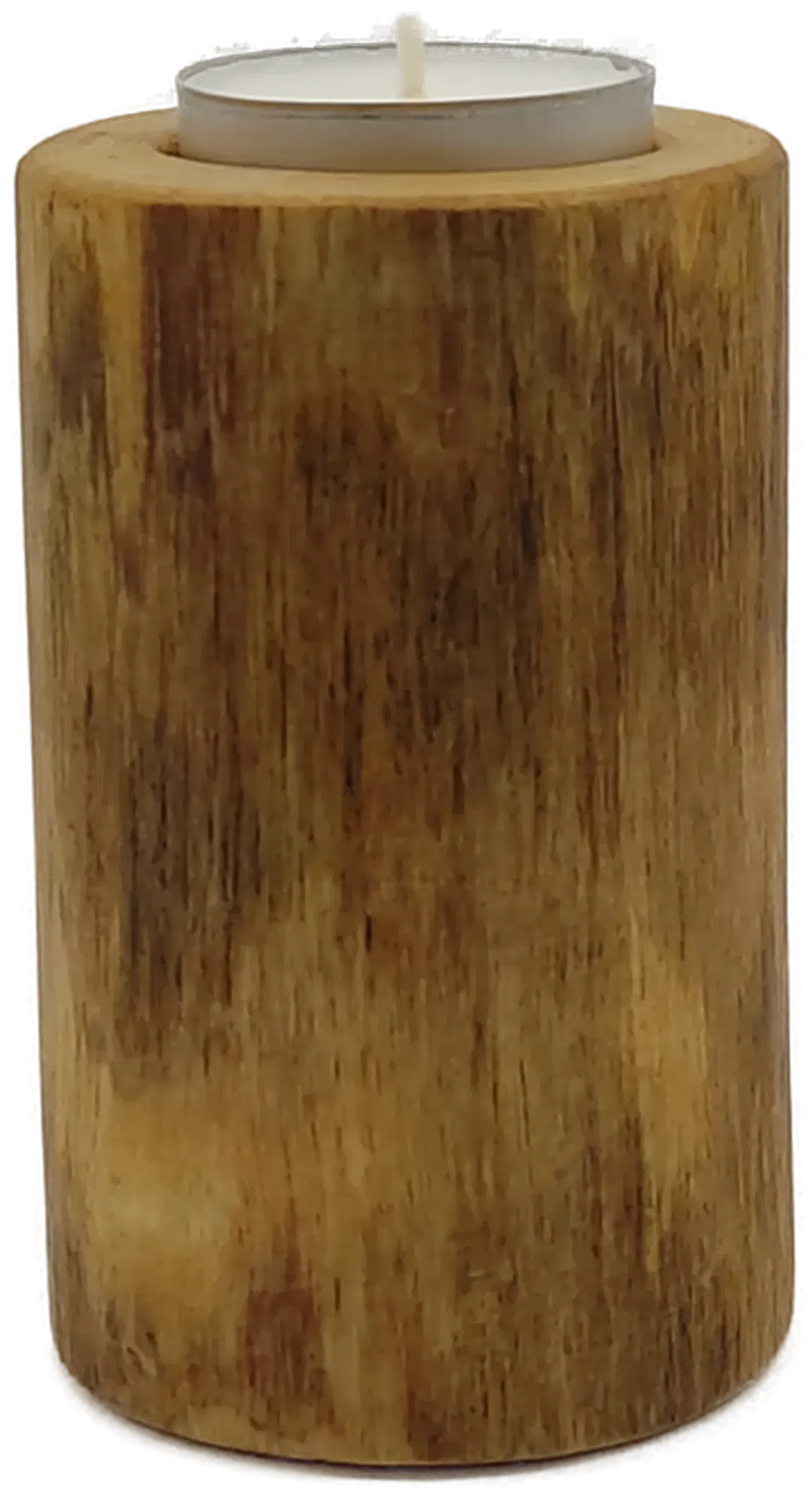 Teelichthalter aus Naturholz - Bild 4