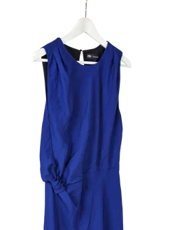 ZARA Damen Maxikleid, blau - Gr. L / 40  - Bild 3