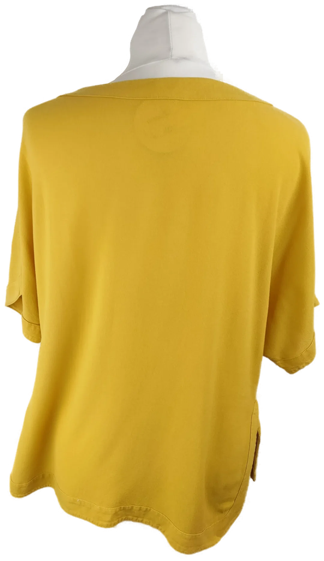 H&M Damen-T-Shirt Gelb Viskose Gr. 36 | Sommerstil – Bild 3