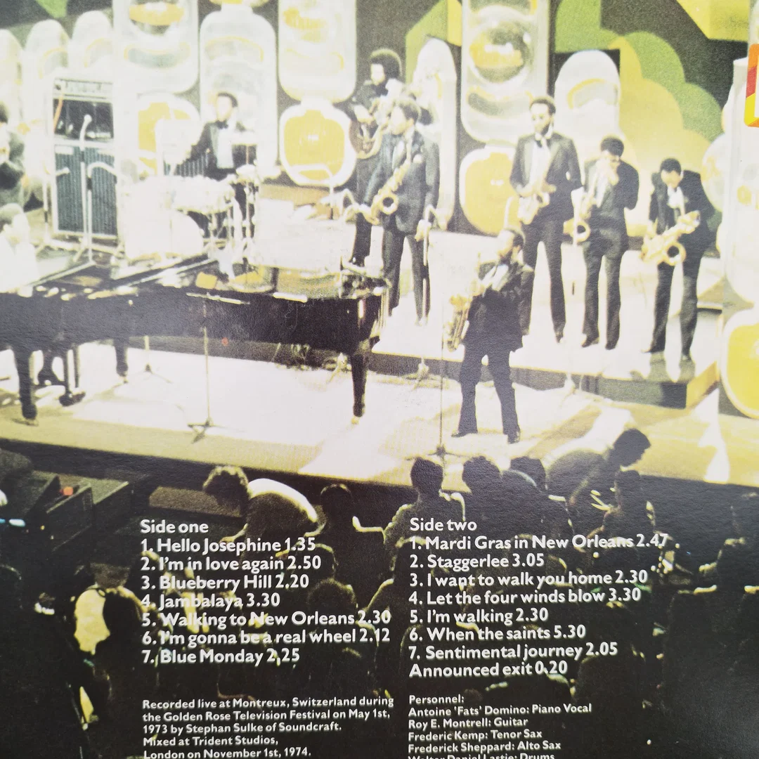 Fats Domino "Hello Josephine" Live aus Montreux, Schallplatte – Bild 2