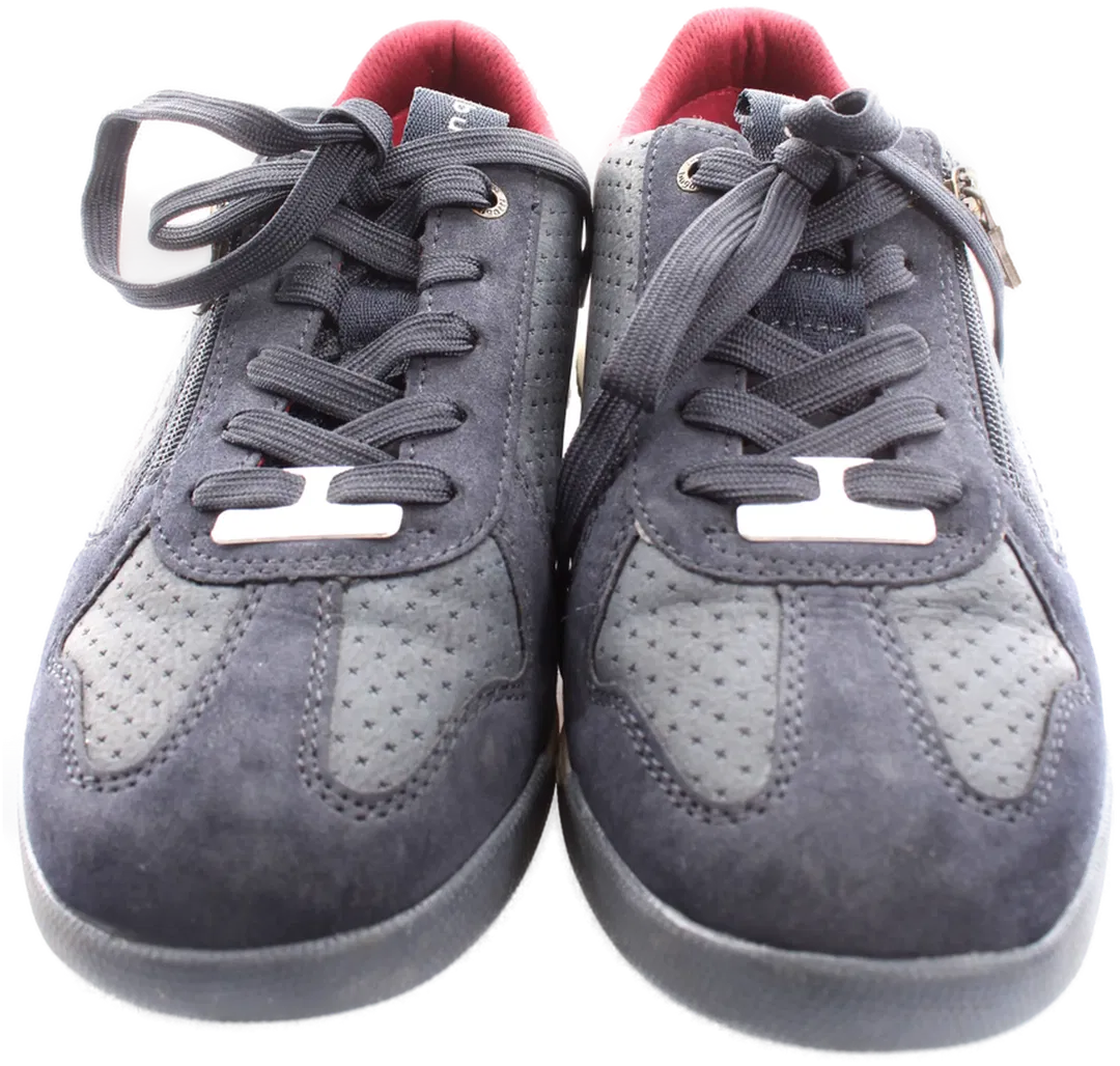 Bugatti Damen Sneaker Gr. 40 – Dunkelblau – Leder/Velours – Reißverschluss – bequem - Bild 4