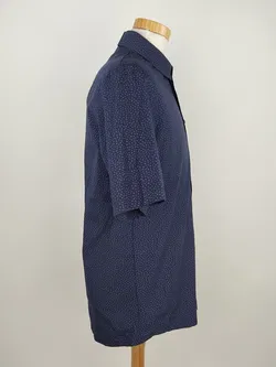 Stoffbruch Herren Kurzarmhemd blau - M / 48 - Bild 2