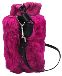 Max V. Kœnig Damen Handtasche, pink - plüsch - klein - Bild 3
