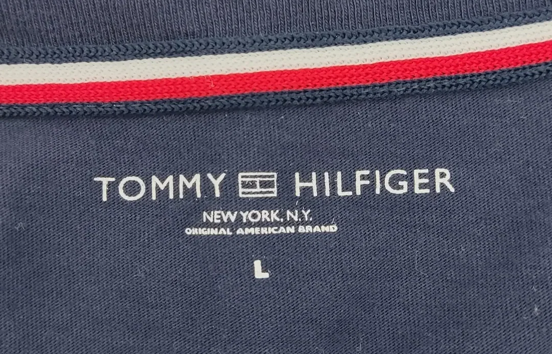 Tommy Hilfiger Herrenshirt Langarm blau - Gr. L/EUR 50 – Bild 3