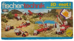 Fischertechnik Grundkasten mit Motor 50+mot1 Art Nr 30134 - Bild 1