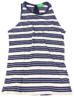 United Colors of Benetton Kindertop blau/weiß Gr. XS/ECH - Bild 1