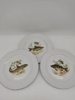 Vintage Fischteller - 6 Stück - Bild 3