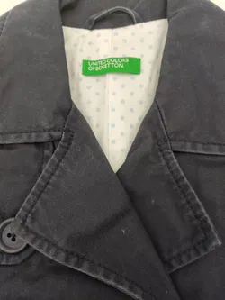 United colors of Benetton Kinder Mantel marine Gr. 2 Jahre  ( 100 cm) - Bild 3