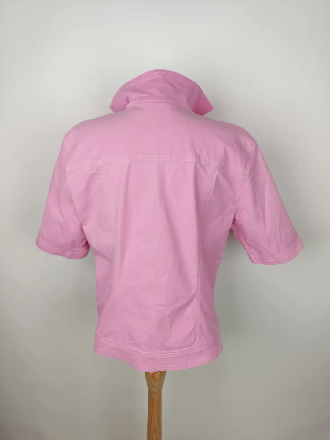 Gerry Weber Damen Jeanshemd kurzarm rosa - L/40 – Bild 2