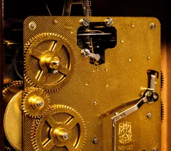 Kaminuhr Stocker mit Hermle 340-020 Uhrwerk - Bild 4