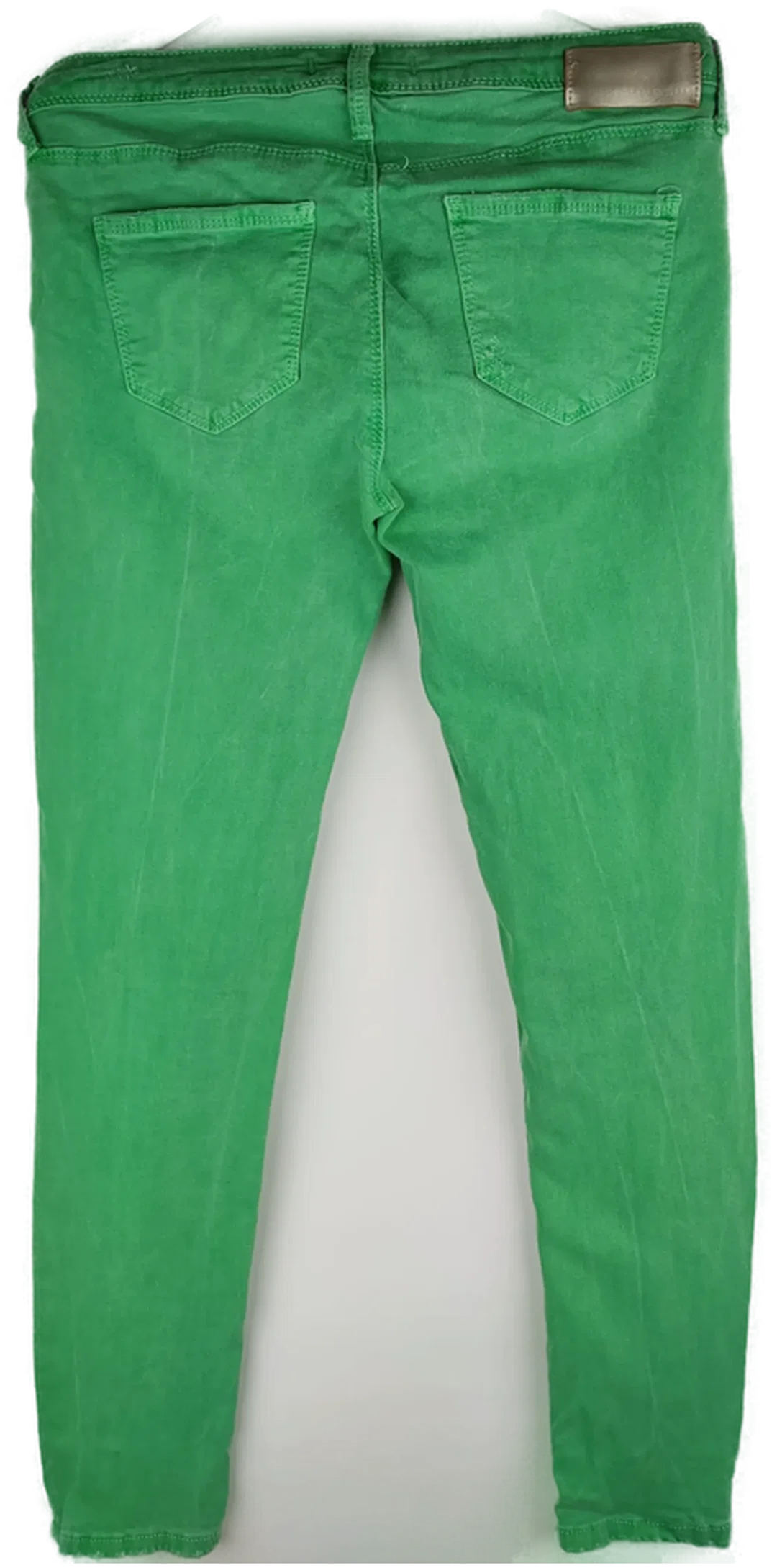Jeans 'Tally Weijl', lang mit Stretch, grün mit Taschen, Größe 38 – Bild 2