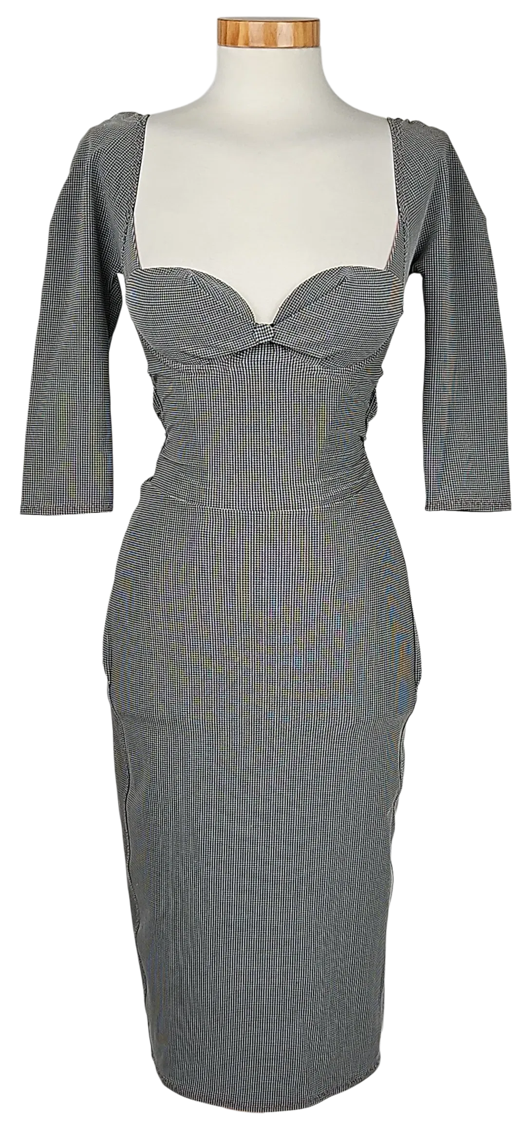 Agent Provocateur Damen Midikleid, grau/schwarz - Gr. S  - Bild 4