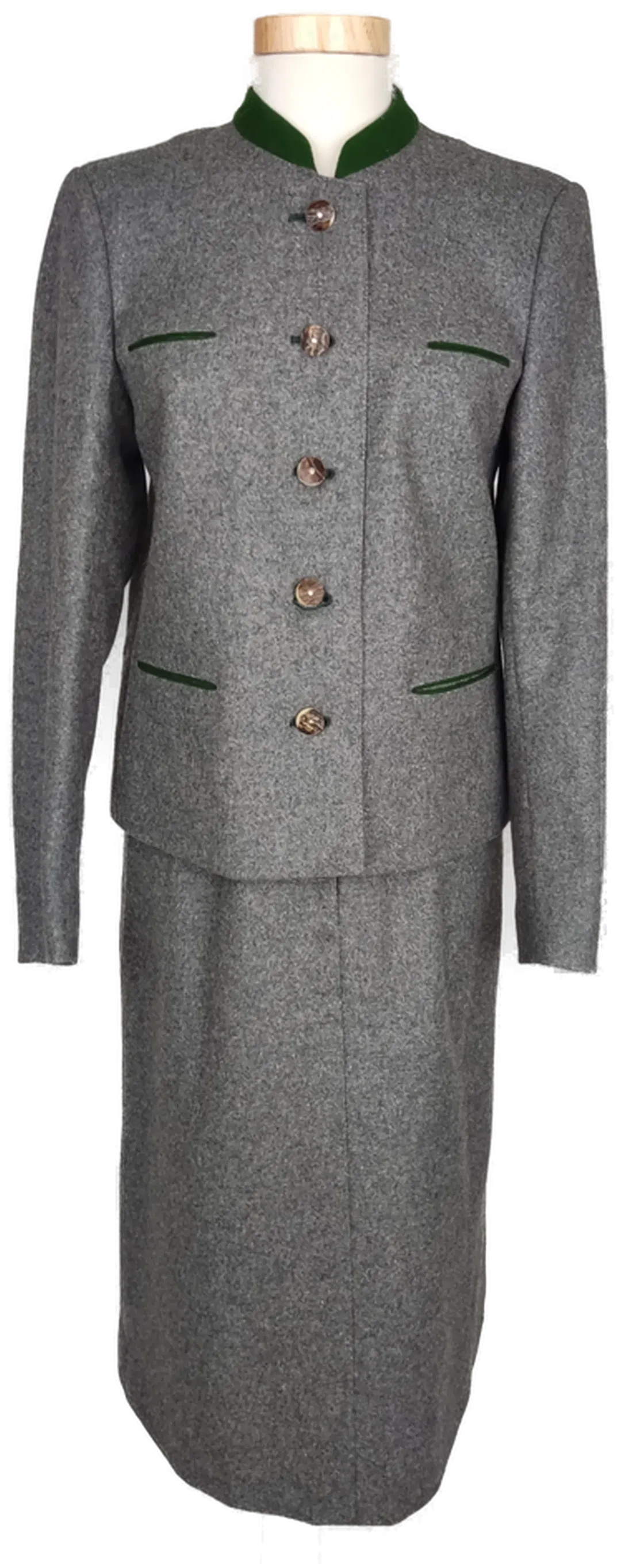 Jagd Stiedl Damen Trachten Zweiteiler grau - S/36 - Bild 4