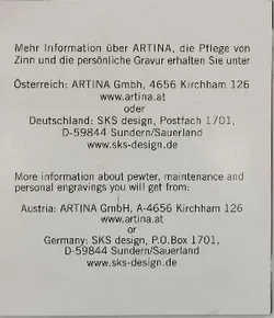 Artina Bierkrug 0,5l Alpenglühen 95% Zinn - Bild 9