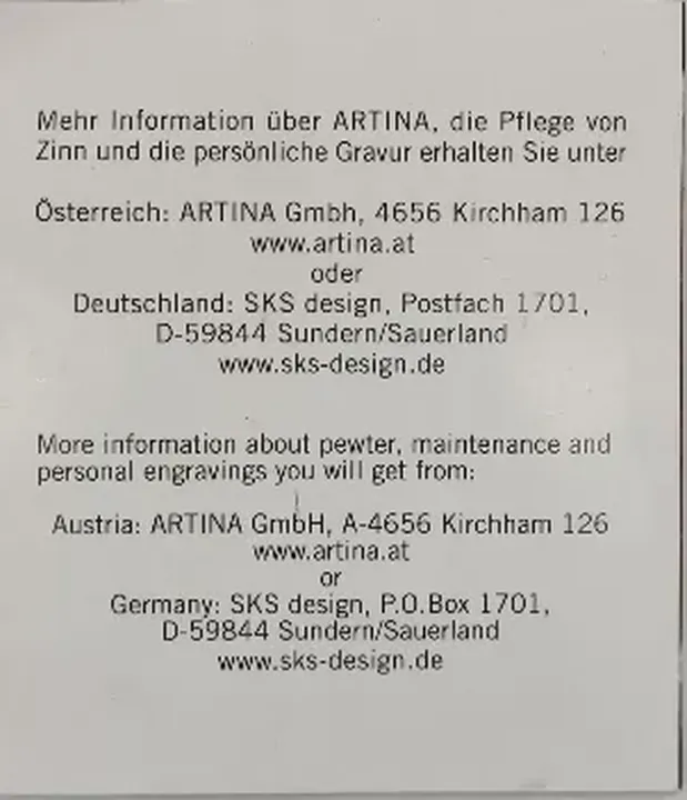 Artina Bierkrug 0,5l Alpenglühen 95% Zinn - Bild 9