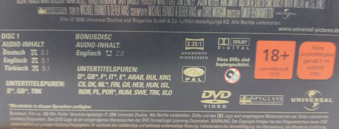 DVD WANTED Angelina Jolie, James McAvoy and Morgan Freeman "Special Edition Steel Box" – Bild 4