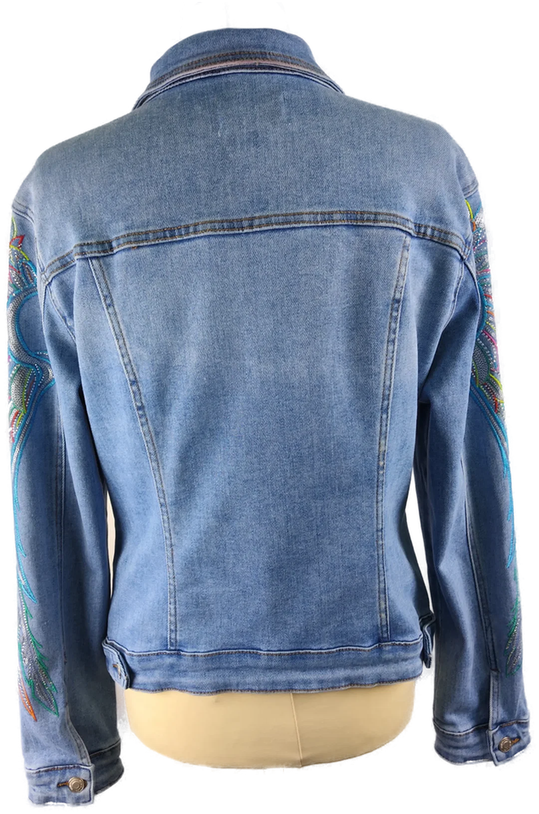 Damen-Jeansjacke Sonstige Baumwolle | Casual-Klassiker – Bild 4