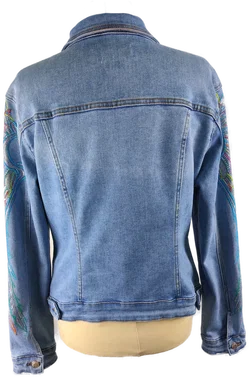 Damen-Jeansjacke Sonstige Baumwolle | Casual-Klassiker - Bild 4