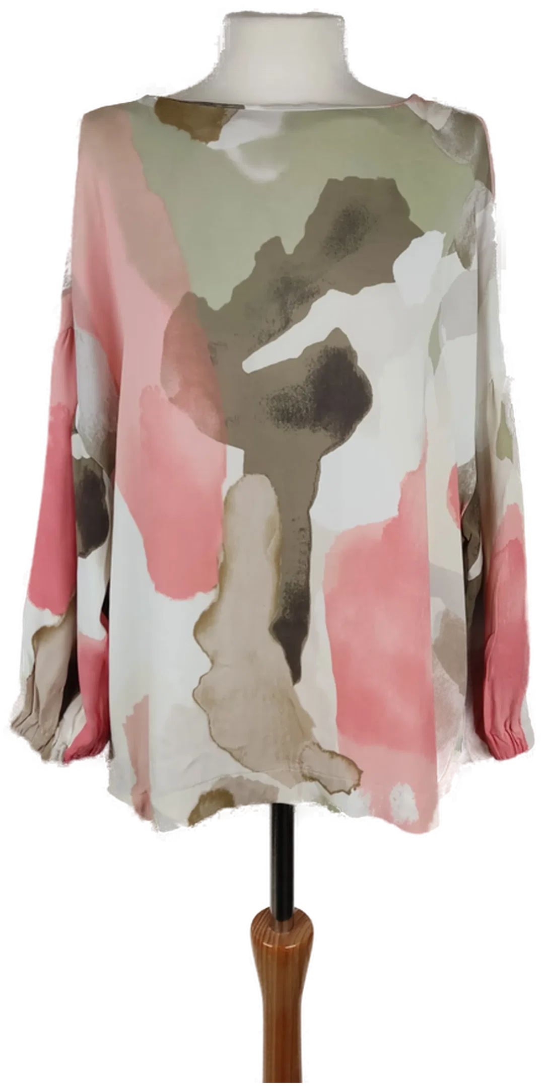 Damenbluse s.Oliver Black Label Viskose Aquarell-Print | Leicht & Elegant - Bild 4