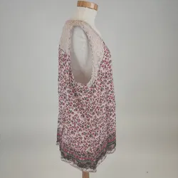 Laura Torelli Damenträgershirt geblühmt - Gr.XL - Bild 2