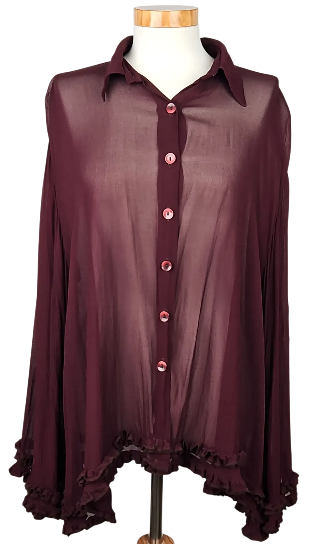 RIEGER VIENNA Damen Bluse, rot -Gr. XL  - Bild 4