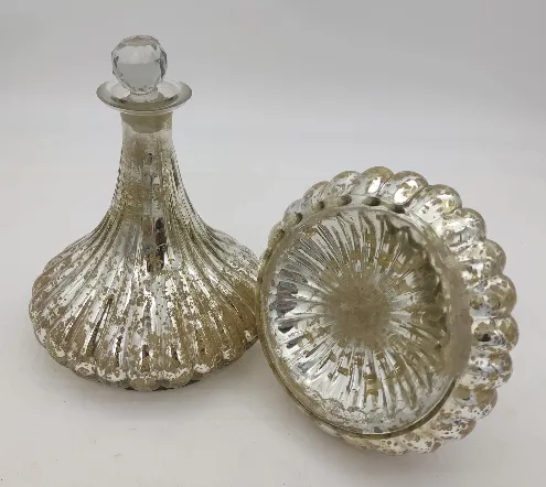 Vintage - Glaskaraffen Set - 2 Stück – Bild 2