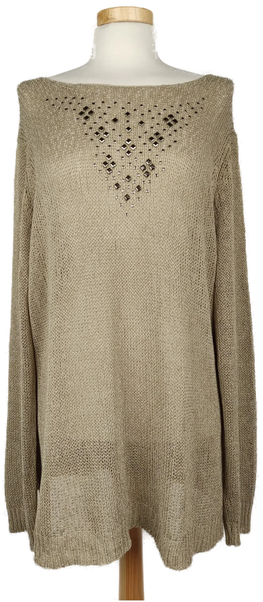 Laura T. Damenpullover mit Nieten braun- L/40 - Bild 4