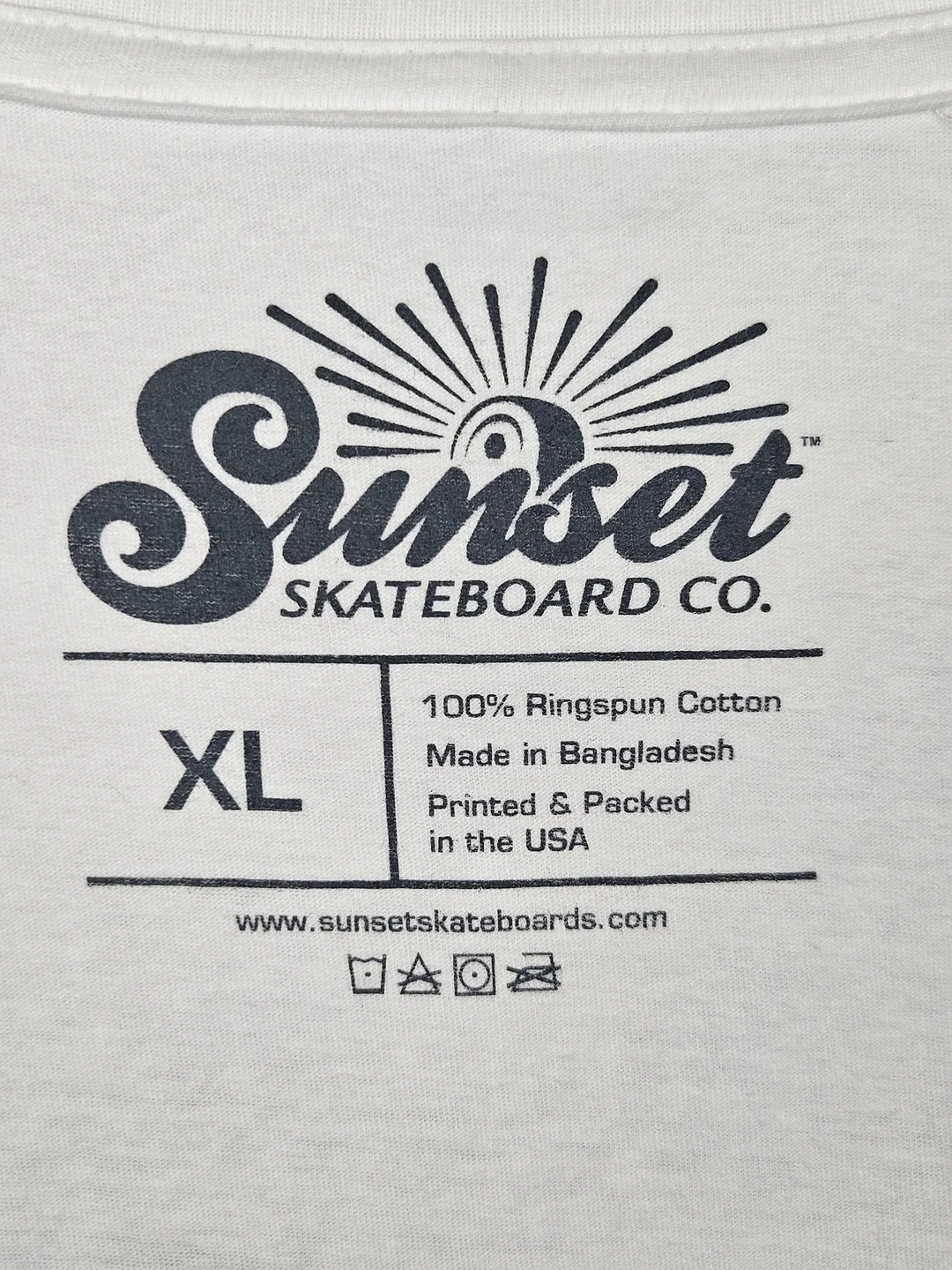 Sunset Skateboard Co. Herren T-Shirt, weiß - Gr. XL – Bild 4