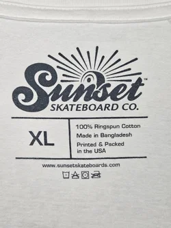 Sunset Skateboard Co. Herren T-Shirt, weiß - Gr. XL – Vorschau 4