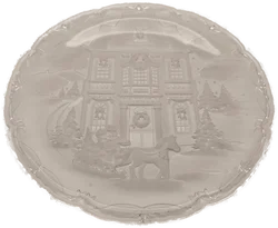 Große Mikasa Kristallglas Weihnachtsplatte "Winter Wonderland" (38cm)