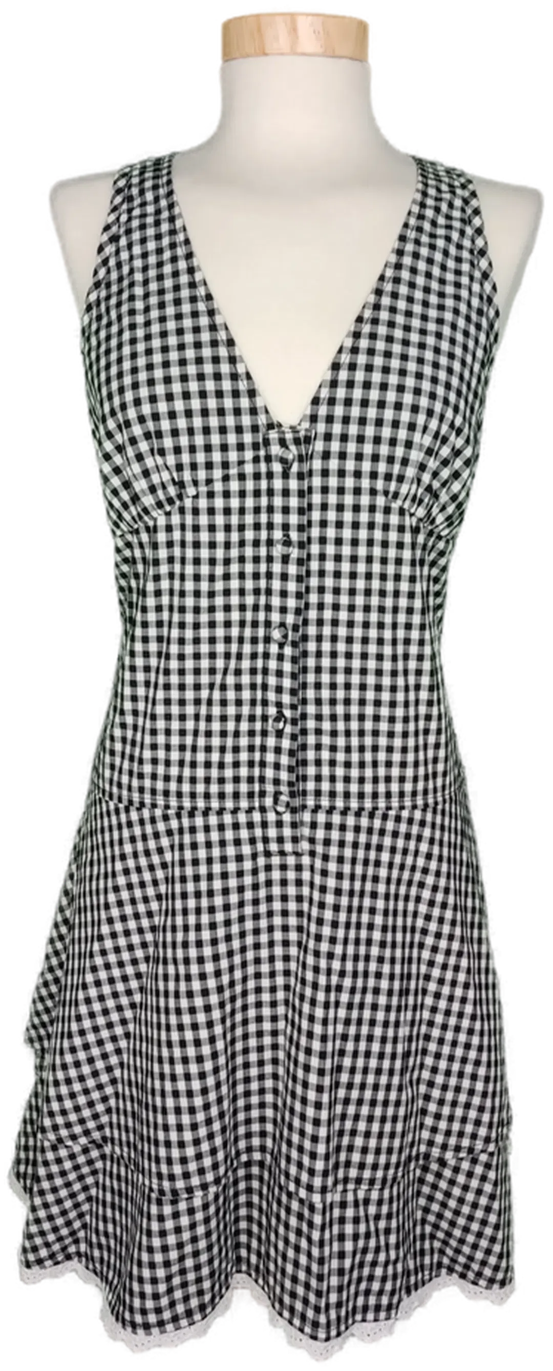 Hilfiger Denim Damen Minikleid schwarz/weiß kariert - S/36 - Bild 1