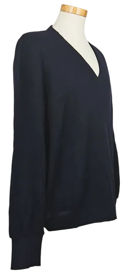 Lacoste Vintage Herren Wollpullover, dunkelblau - Gr. 7 (XXL)  - Made in France - Bild 2