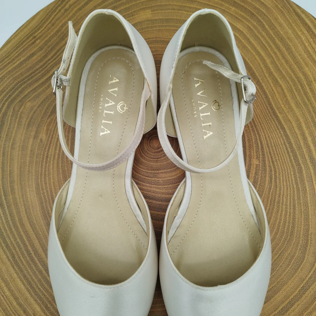Avalia Sissi Brautschuhe – Ivory Satin – Gr. 37 – neu & ungetragen – Bild 5