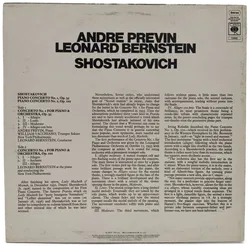 Vinyl LP - Previn, Bernstein, Shostakovich - Piano Concerto No. 1 op. 35 / Piano Concerto No. 2 op. 102 - Bild 2