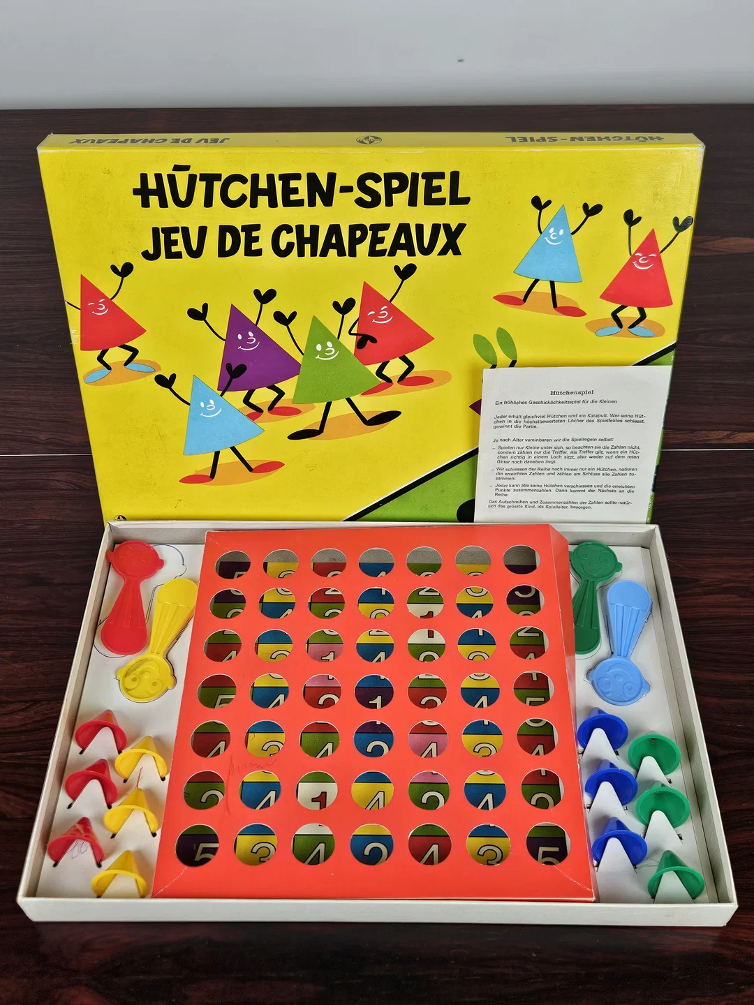 HÜTCHEN-SPIEL - Vintage Gesellschaftsspiel - Carlit – Bild 2