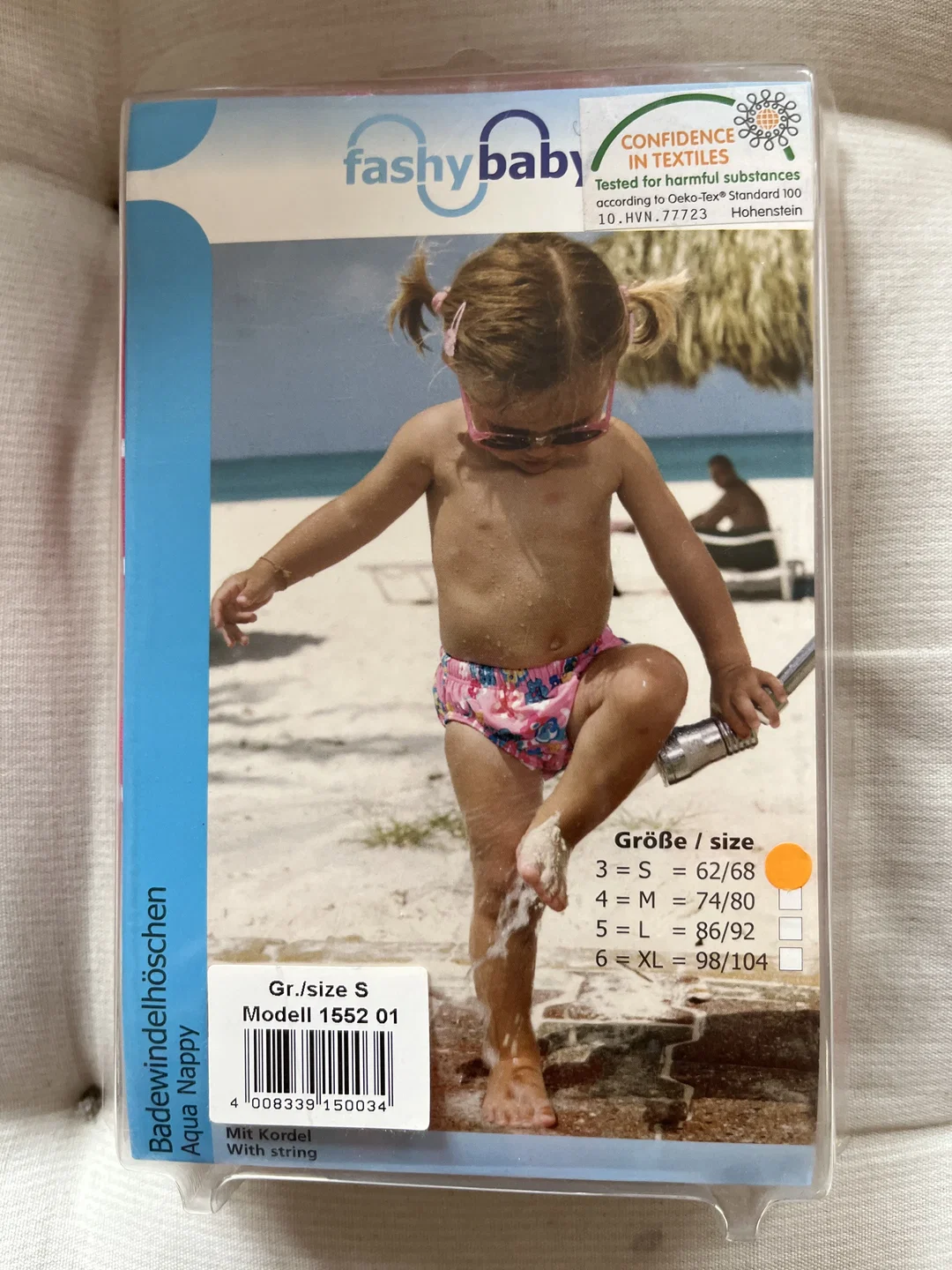 FASHY BABY Badewindelhose Gr. 62/68 (S) - Sommermuster, NEU - Bild 1