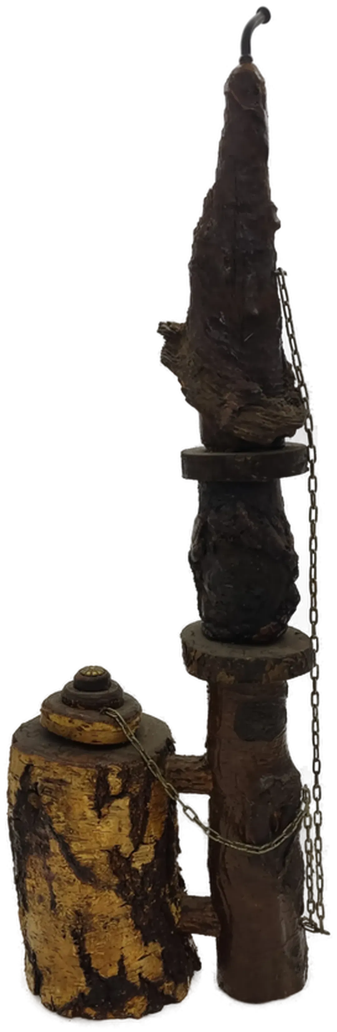  Rustikale Schnapspfeife aus Holz - Bild 2