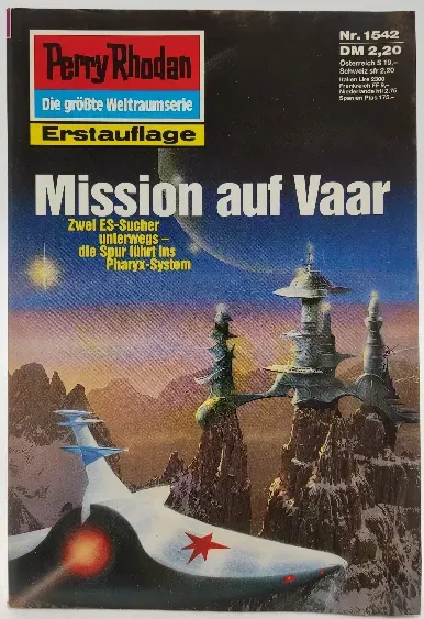 Romanheft Perry Rhodan Mission auf Vaar Erstauflage Nr.1542 - Bild 2