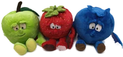 8 Stk. Plüschfiguren, Goodness Gang "Obst", Sammelfiguren – Vorschau 3