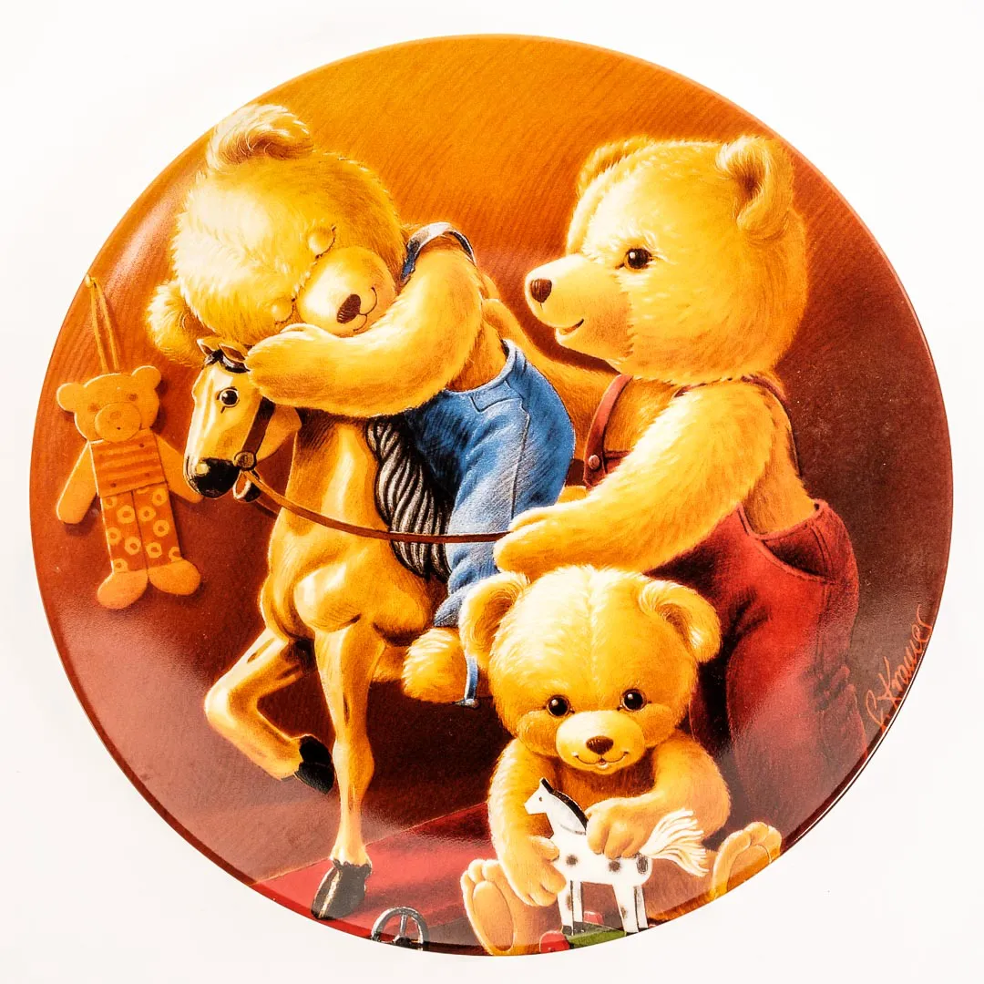 5 Stück Wand/Sammelteller „Teddy und seine Freunde“  – Bild 8