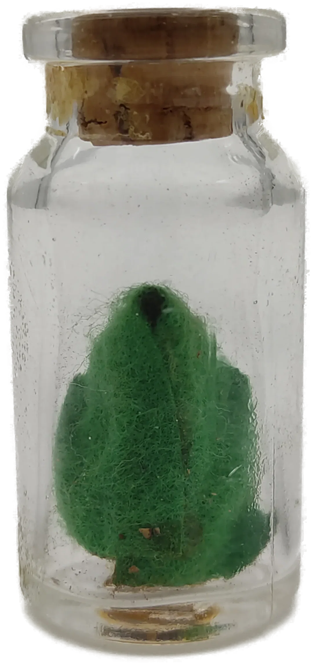 Skandinavische Miniatur-Wichtelfigur in Glasflasche | Geschenkidee – Bild 2