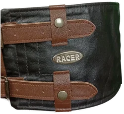 Racer Motorrad Herren Leder Nierengurt schwarz/braun – Vorschau 3