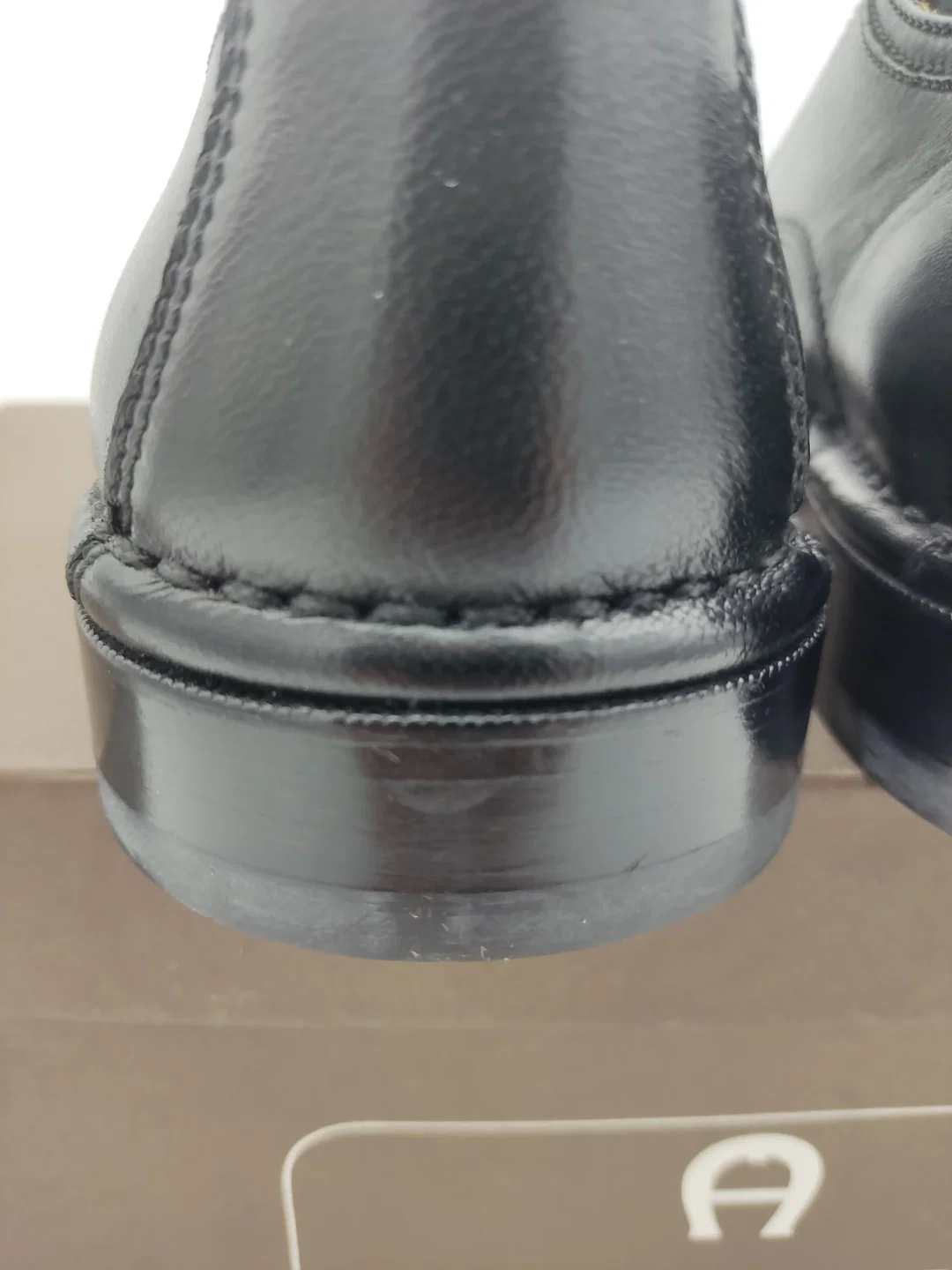 AIGNER Hand Made St. Crispino Herren-Lederschuhe Gr. 41 (Modellnummer 111388) - NEU & UNGETRAGEN (Rarität) Originalkarton – Bild 14