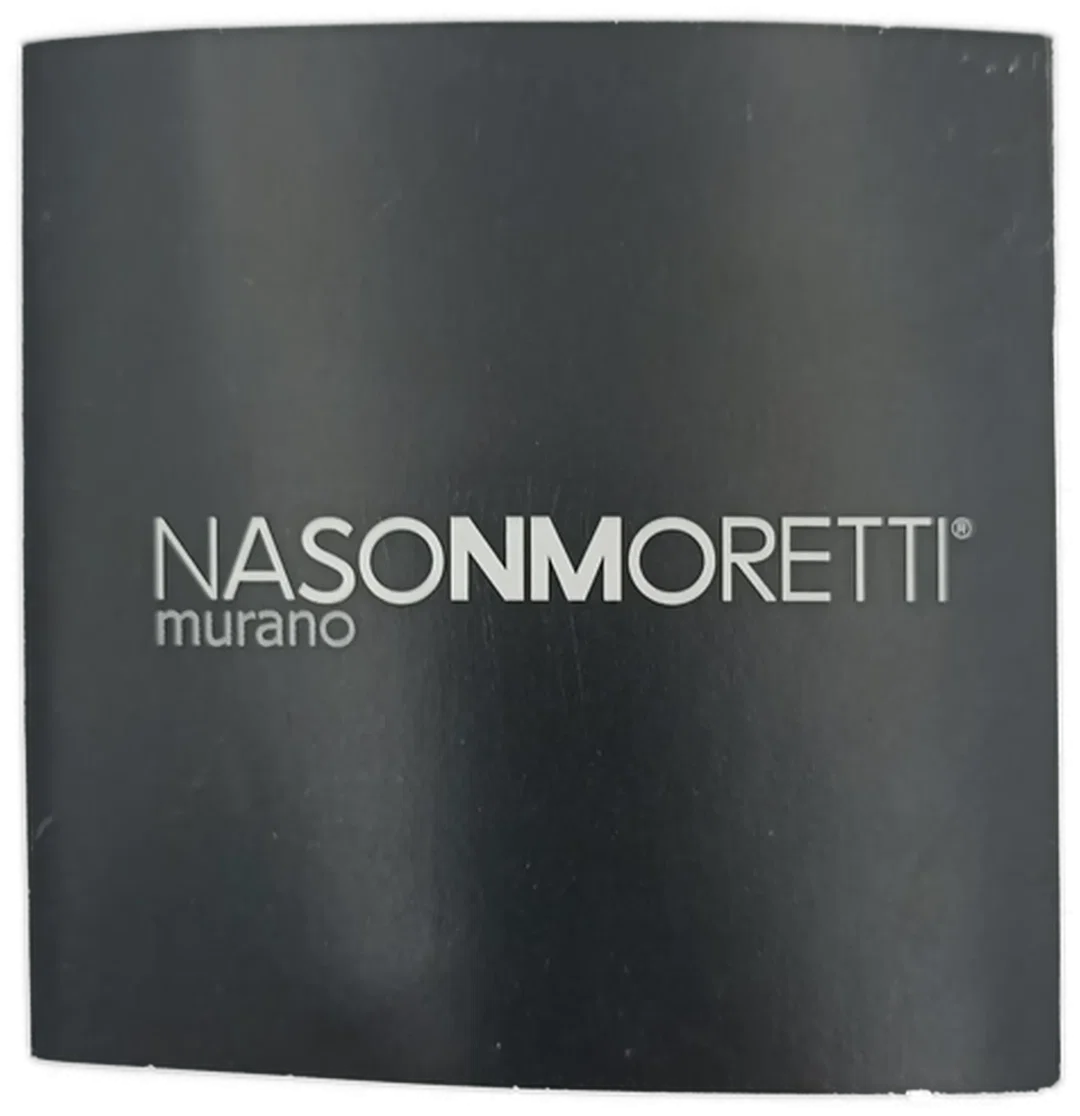 Nason & Moretti Muranoglas Antares Vase - schwarz/türkis – Bild 4