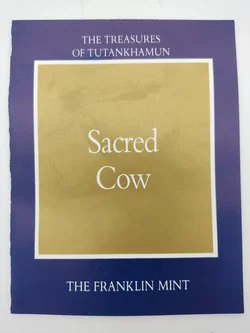 Goldener Sacred Cow Porzellan & Zertifikat von Franklin Mint | Limitierte Rarität – Vorschau 9