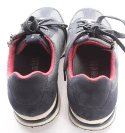 Bugatti Damen Sneaker Gr. 40 – Dunkelblau – Leder/Velours – Reißverschluss – bequem - Bild 4